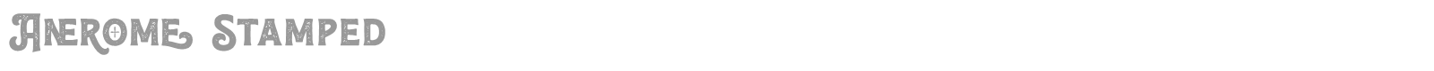 Anerome font preview